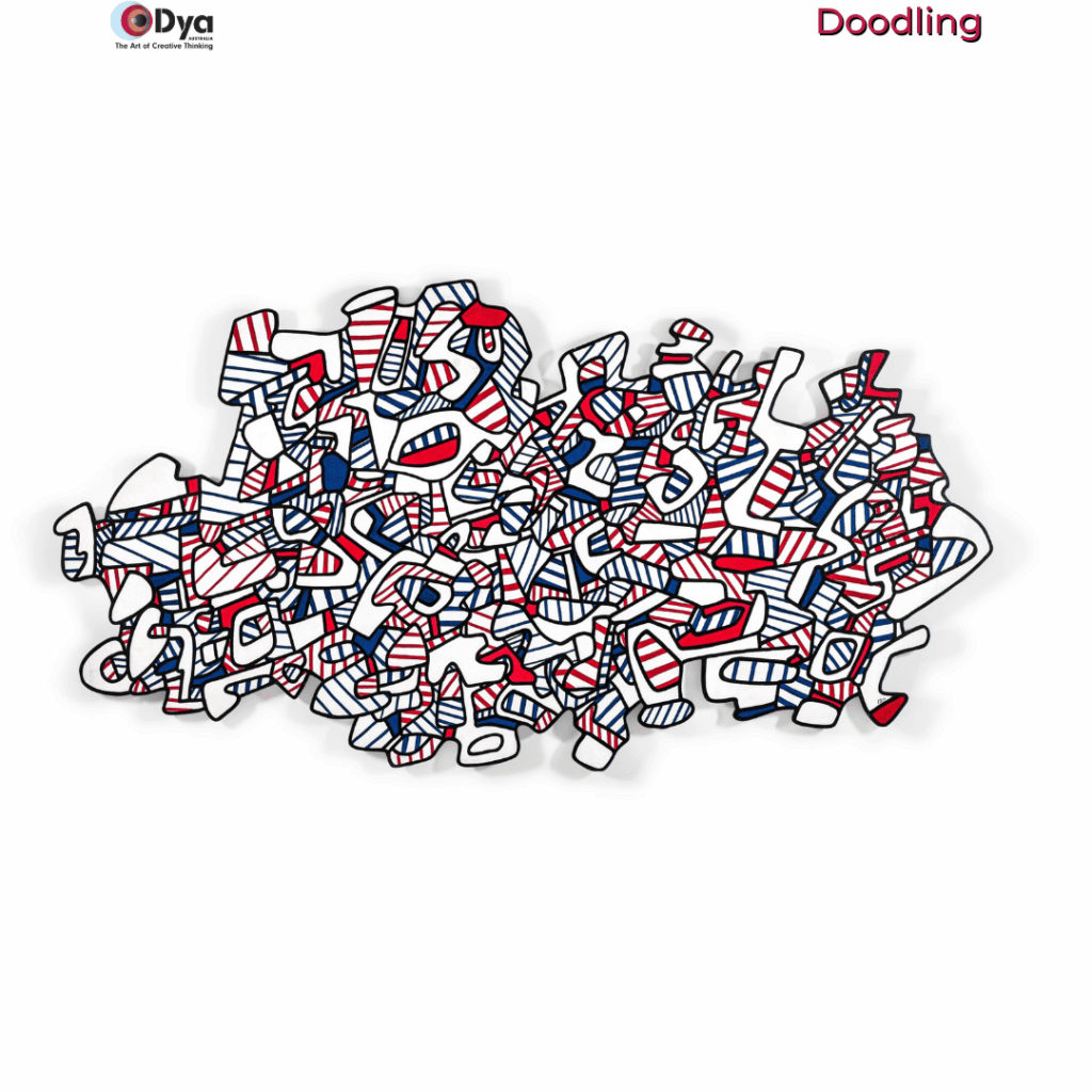 Jean Dubuffet Échec à l’être inspired doodling artwork exploring spontaneous lines and playful creativity