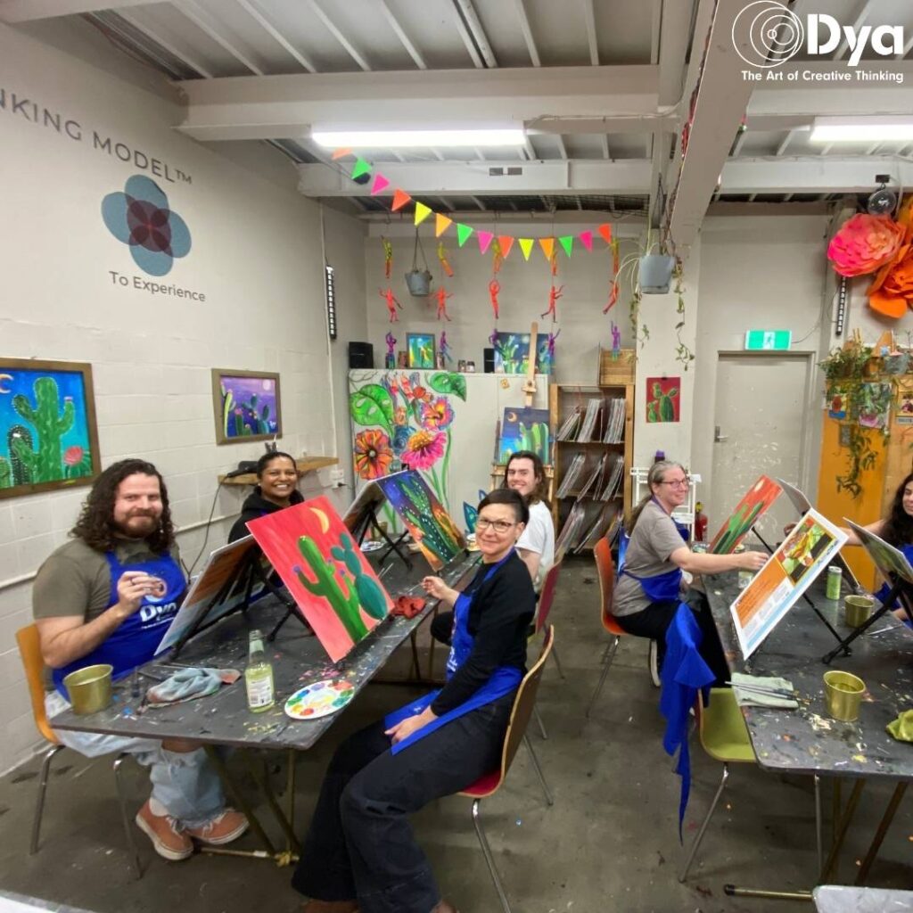 Creative leadership workshop for teams at Dya Australia