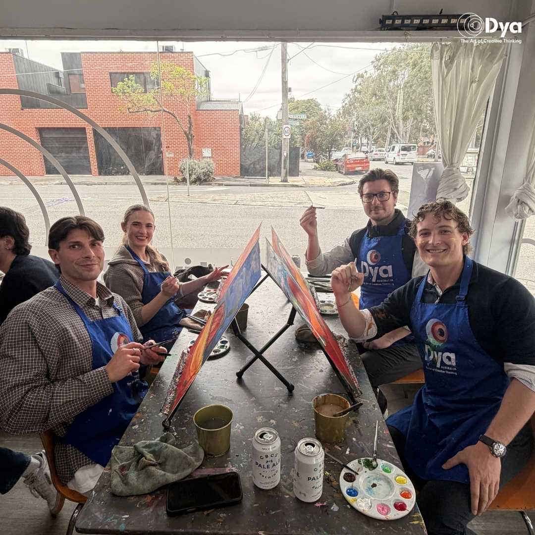 Team enjoying end of year team building in Melbourne with Dya Australia